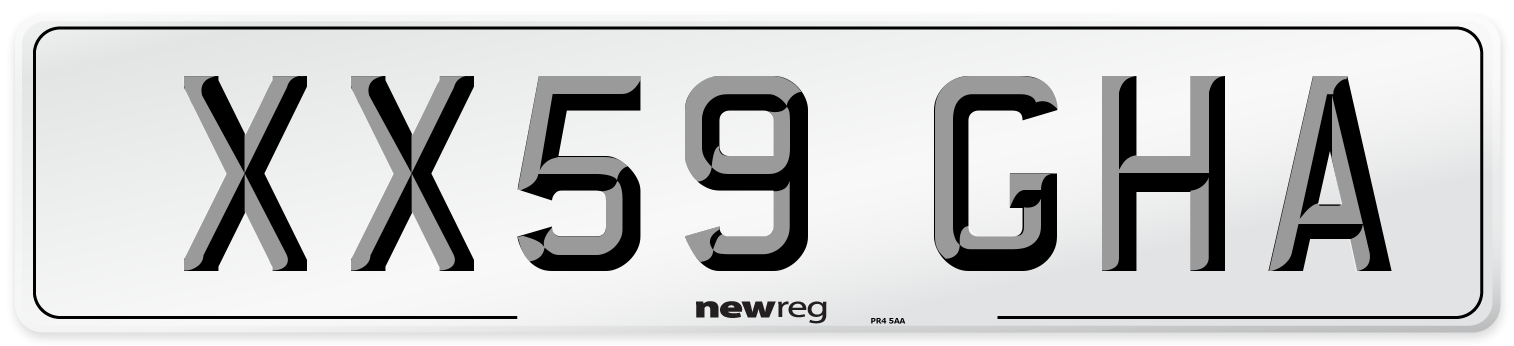XX59 GHA Number Plate from New Reg